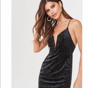 Black mini with sparkly stripes!